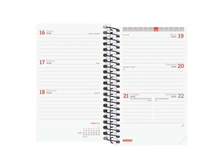 Agenda Finocam escolar espiral E3 sem/vista cat 2025-26 negro