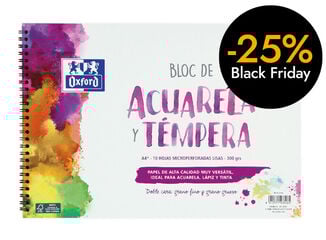 Bloc acuarela Oxford A4 300g 10 hojas