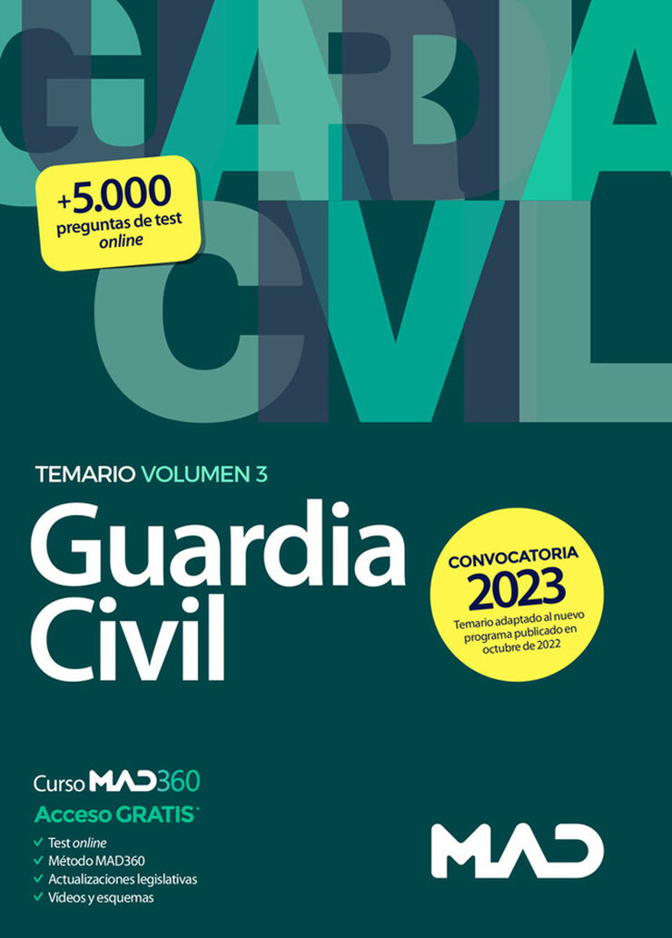 Guardia Civil. Temario Volumen 3