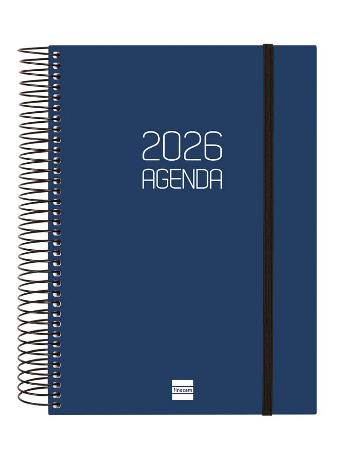 Agenda Finocam Opaque E10 dia/p&agrave;g cat 2026 blau