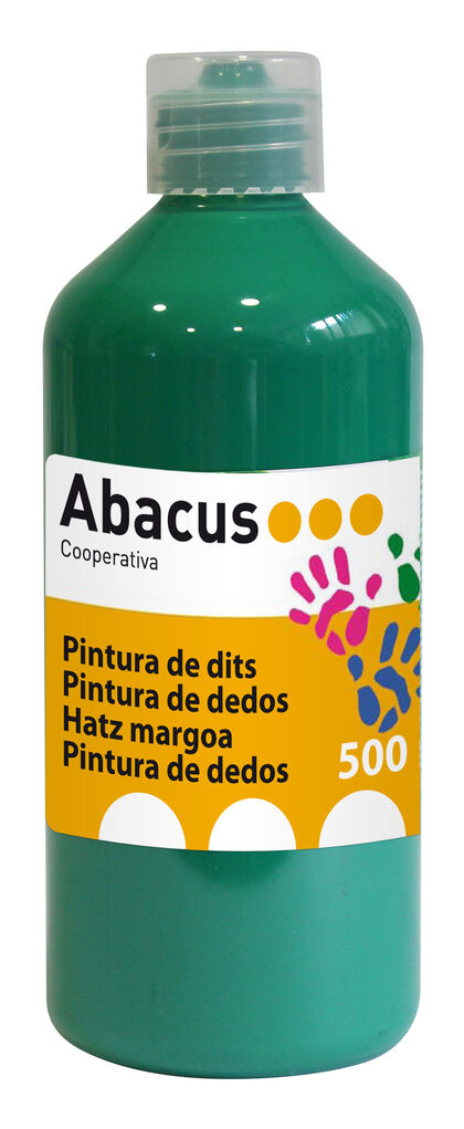 Pintura de dedos Abacus 500 ml Verde Oscuro