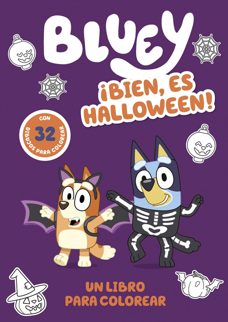 Bluey. Actividades &iexcl;Bien, es Halloween! Un libro para colorear terror&iacute;ficamente divertido