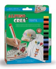 Retoladors per a roba Alpino Crea 10 colors