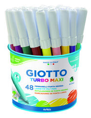 Estuche de rotuladores Giotto Turbo Maxi 48 colores