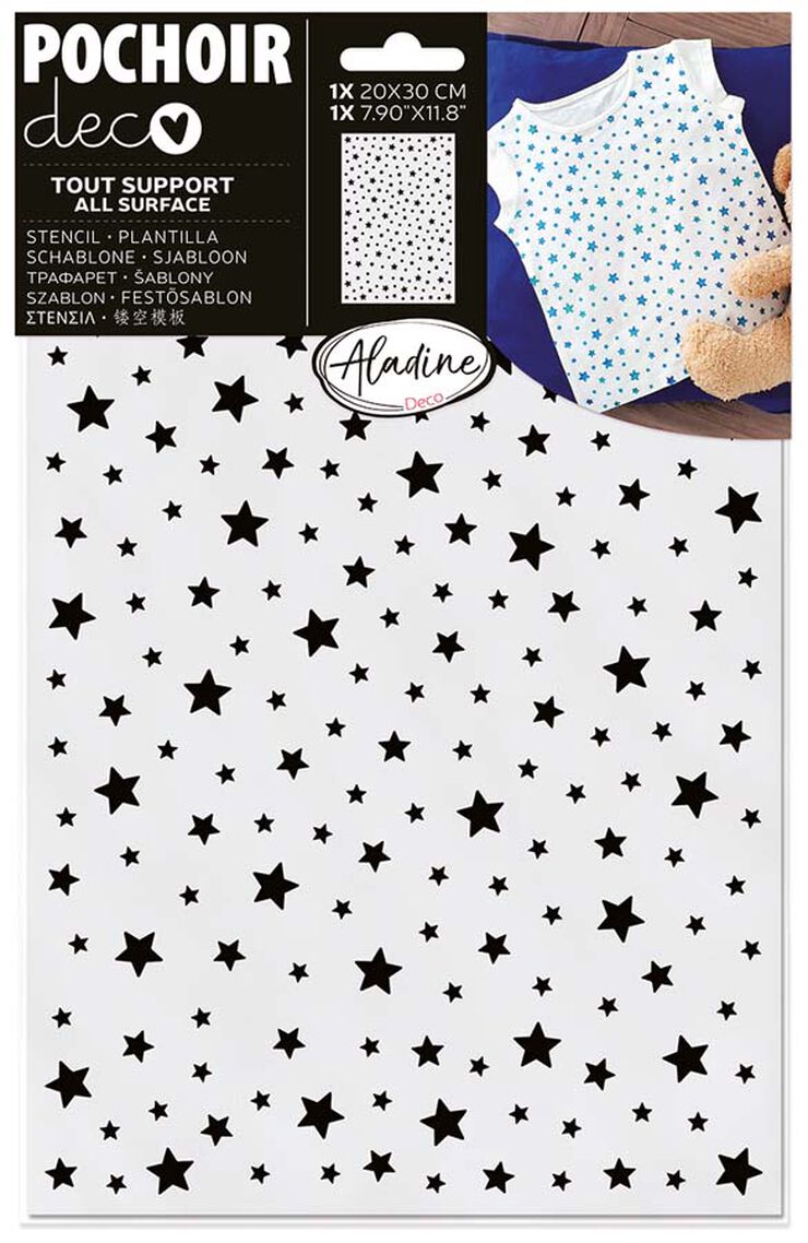 Plantilla Stencil Aladine 20x30cm Estrellas