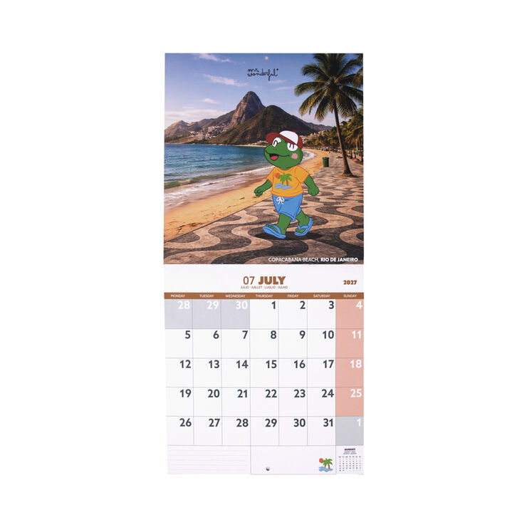 Calendari Mr. Wonderful Parets Friends On Tour Multiling&uuml;e 2027