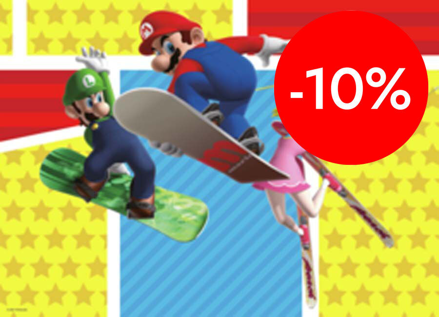 Puzle 4 x 100 piezas Super Mario