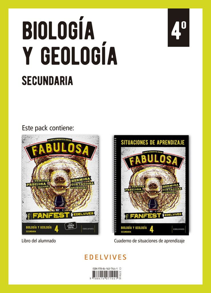 Proyecto: FanFest. Biolog&iacute;a y Geolog&iacute;a 4 Secundaria. Libro del alumnado + Cuaderno