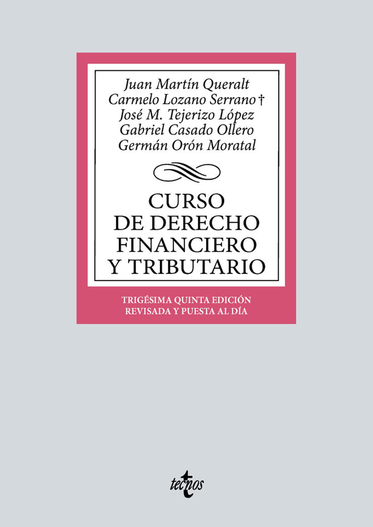Curso de Derecho Financiero y Tributario