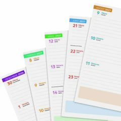 Agenda Escolar Finocam Cosmoflex 1/8 D&iacute;a/P&aacute;gina Catal&aacute;n 2026-27 Azul