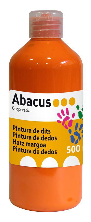 Pintura de dedos Abacus 500ml naranja