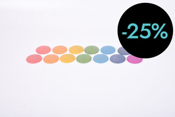 Discs de fusta Rainbow