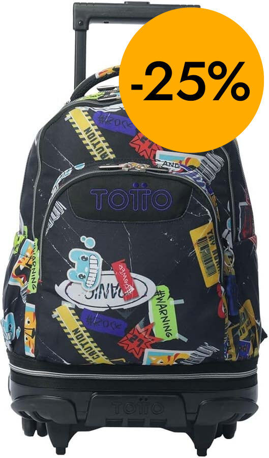 Motxilla amb rodes desmuntable Totto Tiza Sticky