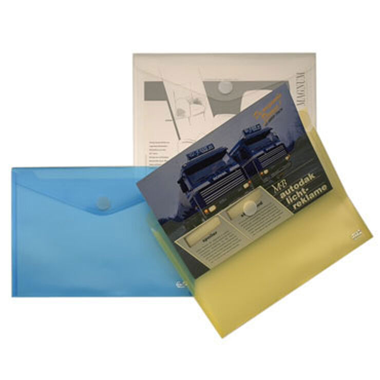 Sobre de paper Office Box A4 Velcro Transparent