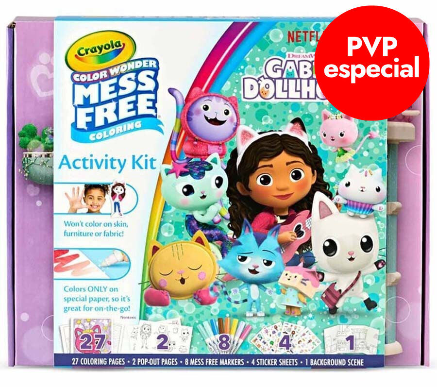 Mess Free Pinta sense taques Gabby's Dollhouse