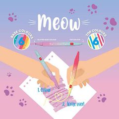 Retoladors Doble Punta Legami Meow Pack 6 Unitats