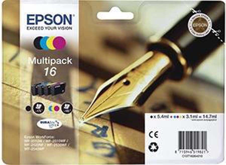 Cartutx original Epson T16 Multipack 4 Col - C13T16264012