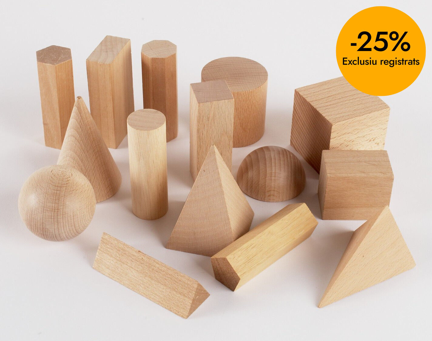 Formas geom&eacute;tricas de madera