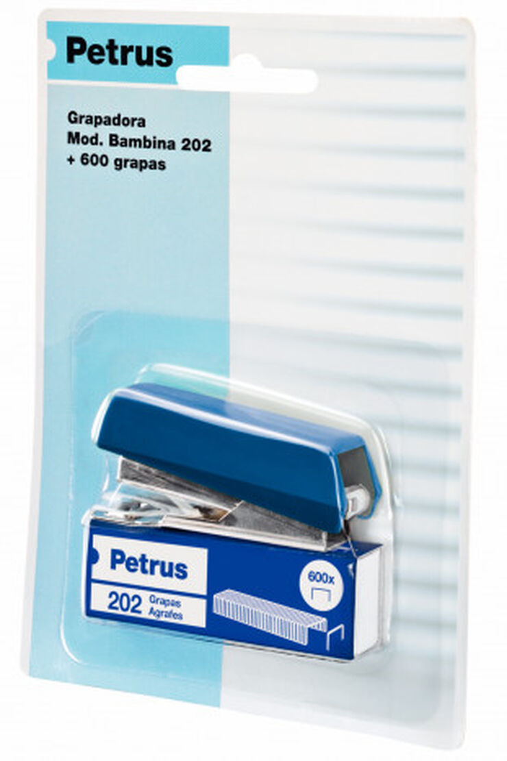 Grapadora Petrus Bambina 202 + grapas