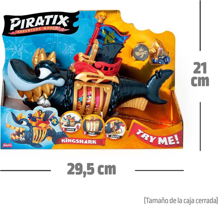 Piratix Crazy Jungle King Shark Golden Teeht