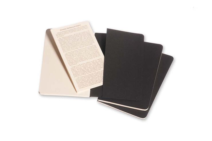 Pack 3 Llibretes Moleskine L Negre Llis