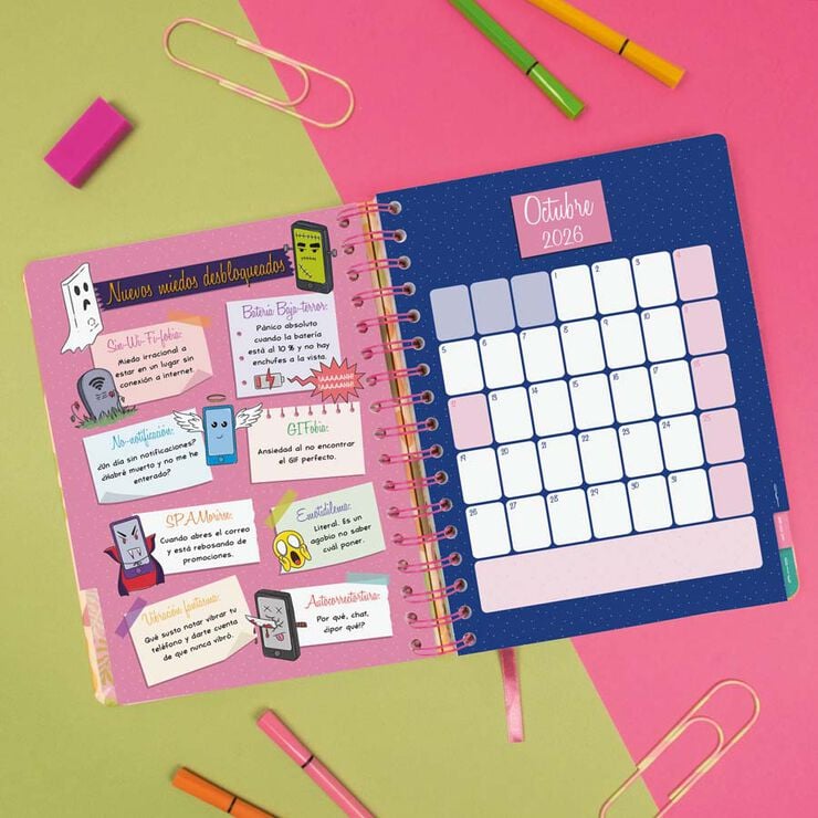 Agenda Finocam Talkual 1/4 sem/vista horizontal cas 2026 Ideas