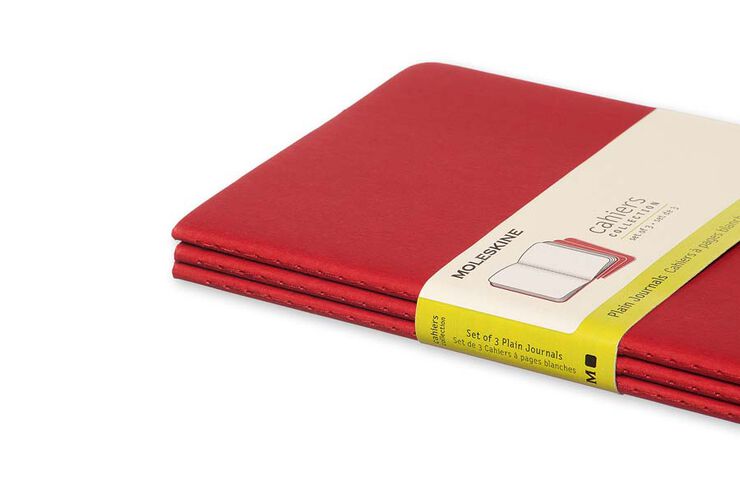 Pack 3 Llibretes Moleskine L Vermell Llis