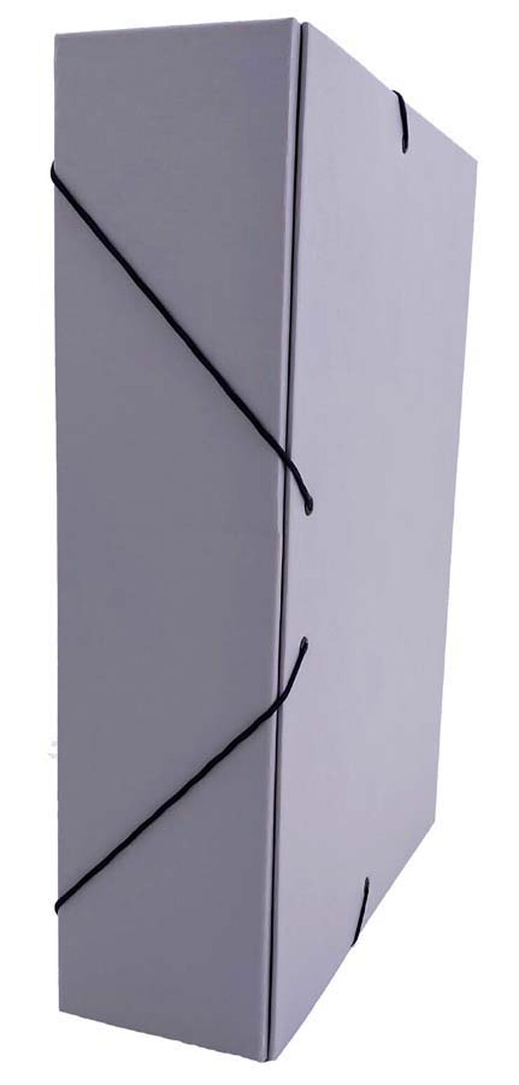 Carpeta de projectes Abacus folrada 90 mm gris