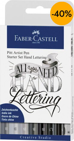 Retoladors Faber-Castell Pitt Lettering 7 colors