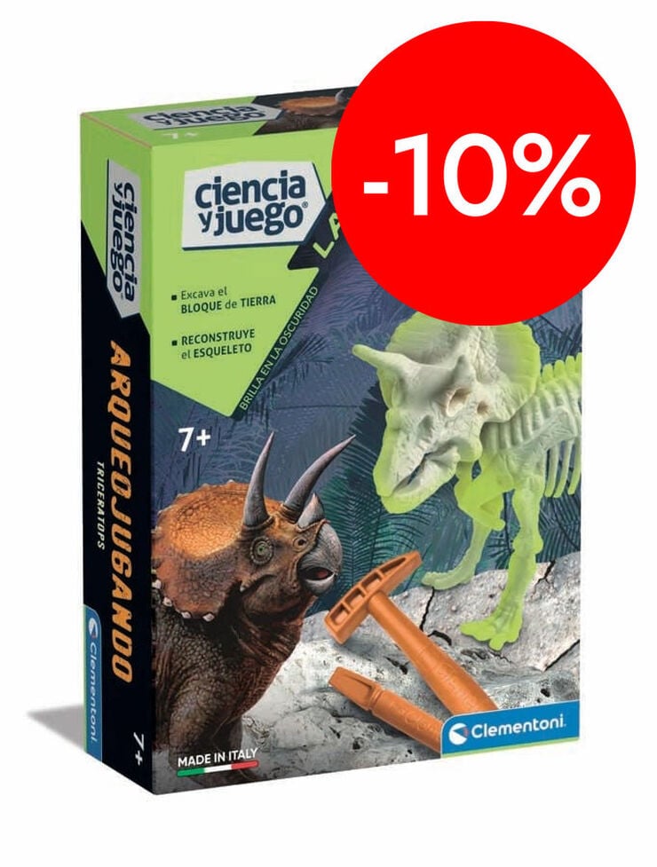 Arqueojugando Triceratops fosforescent