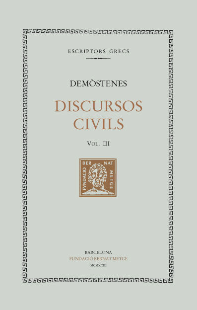 Discursos civils, vol. III