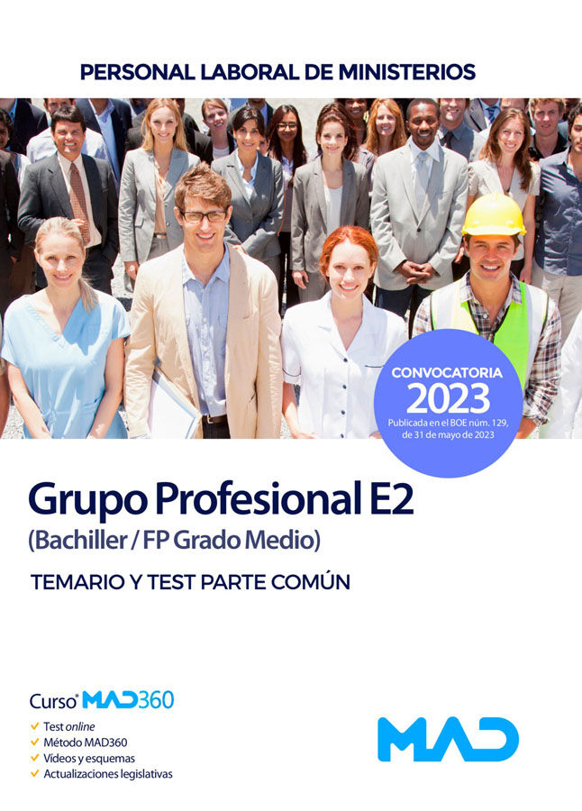 Personal Laboral de Ministerios Grupo Profesional E2 (Bachiller/FP Grado Medio)