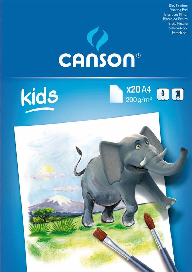 Bloc pintura Canson Kids A4 20 hojas