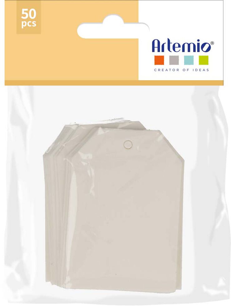 Tags Etiqueta Artemio 50 Pcs Blanc