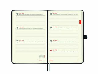 Agenda Finocam 18M M3 Sem/Vista Multiling&uuml;e 2026-27 Negro