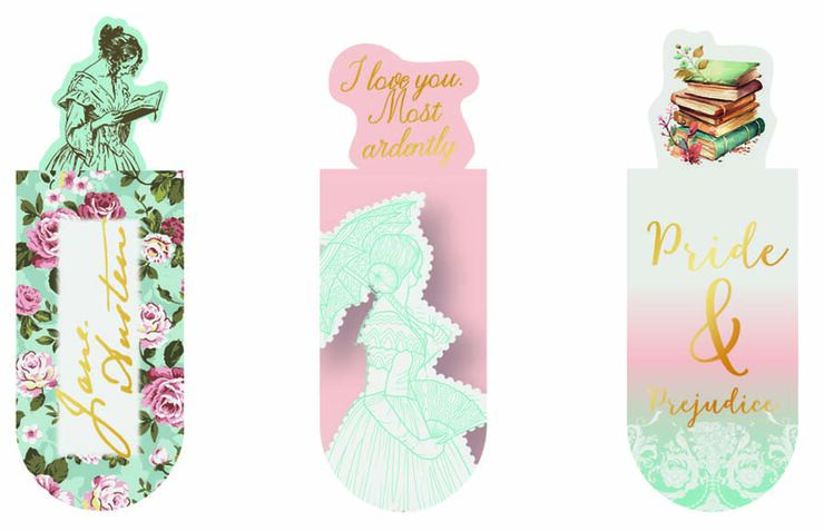 Puntos de libro magn&eacute;ticos Jane Austen 3u