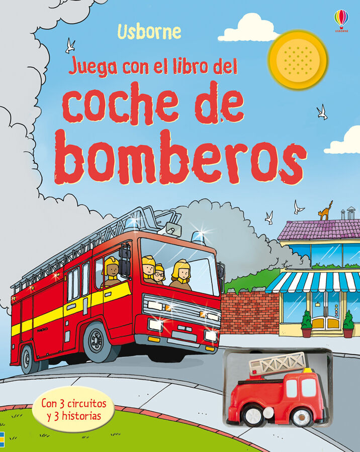 Juega con el libro del coche de bomberos