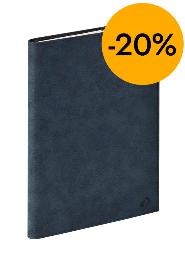 Agenda 16 meses Quo Vadis Andrea A5+ sem/vista mult. 2025-26 azul marino