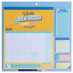 Calendario pared Mr. Wonderful 2024 cas Azul Buenos Momentos