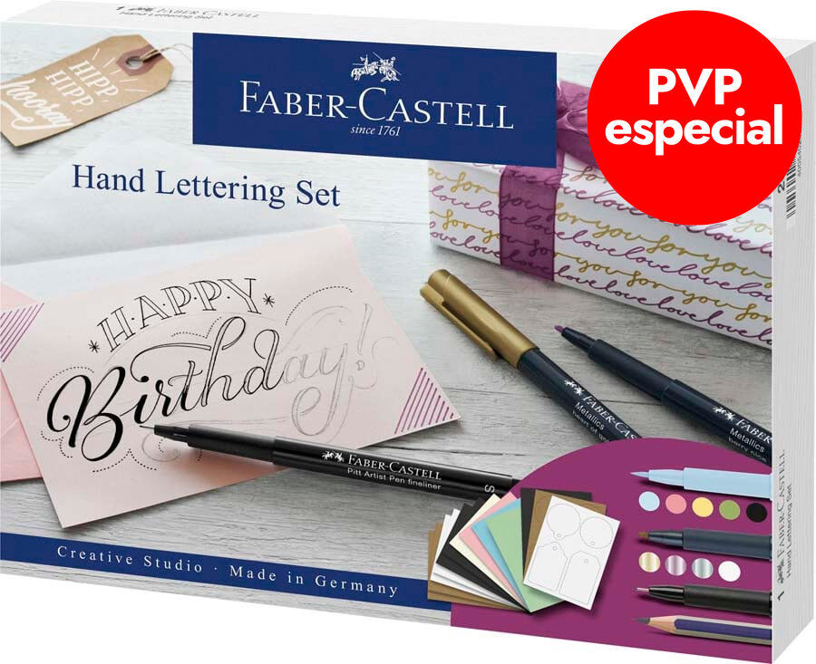 Kit Lettering Faber-Castell 12 peces