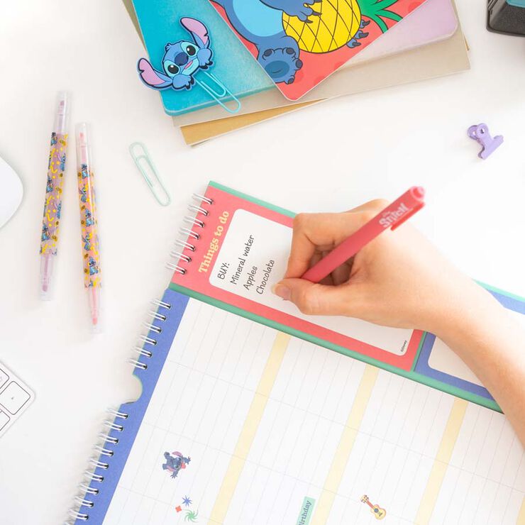 Planificador 16 mesos mes/vista mult 2025-26 Disney Stitch