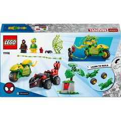 LEGO® Spidey Spin y Electro: Duelo de Vehículos Dinosaurio 11198