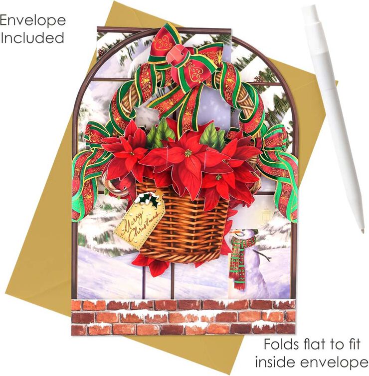 Postal Swing Navidad Flor de Navidad