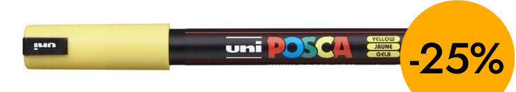 Retolador Posca PC-1MR 0,7mm groc