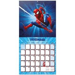 Calendario pared 2026 30x30cm Spiderman