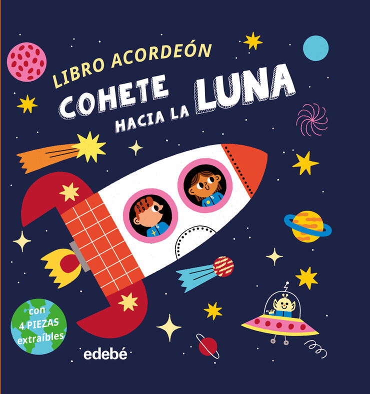 Cohete hacia la luna (Libro acordeón)