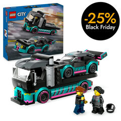 LEGO® City Cotxe de Carreres i Camió de Transport 60406