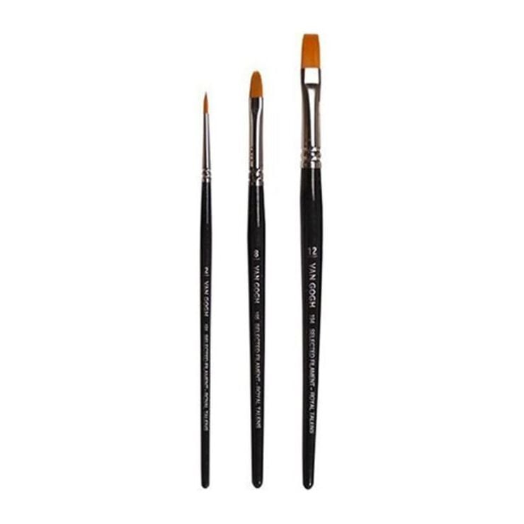 Set de 3 Pinceles Van Gogh (N.&ordm; 6, 12 y 16)