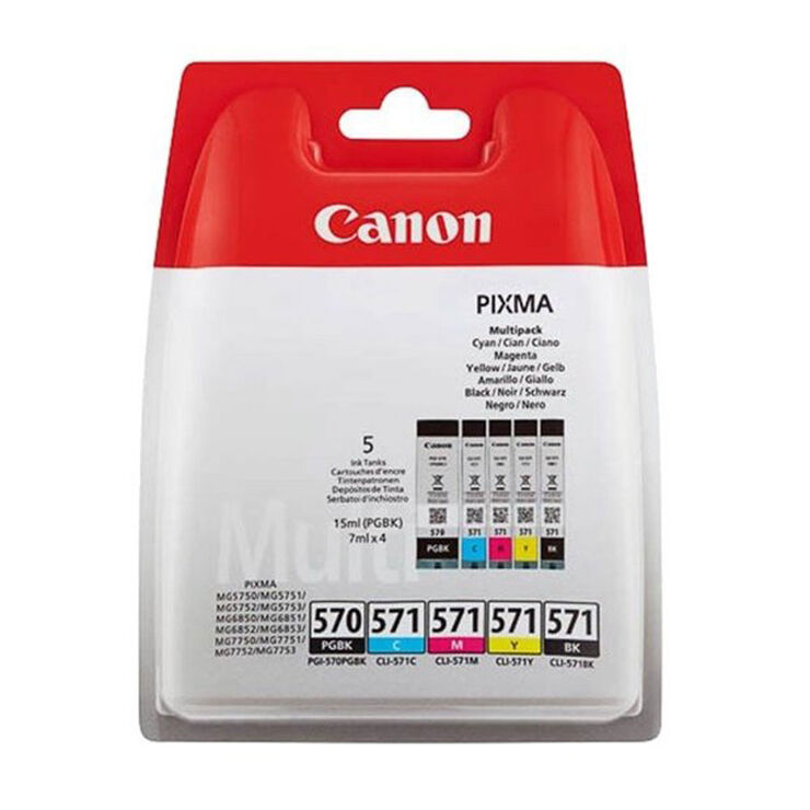 Cartutx original Canon 570+571 Pack negre/color - 0372C004