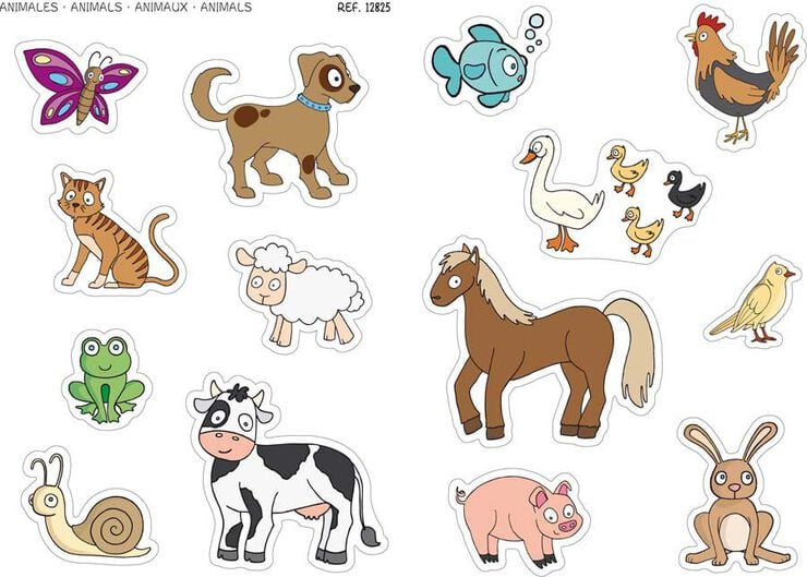 Gomets temàtics Apli Maxi Animals Apli 2 fulls 28u